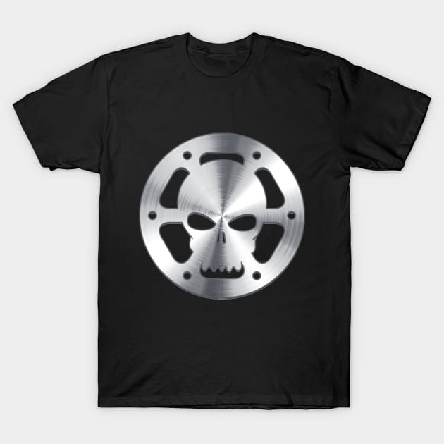 Cinema Film Roll Metal Skull T-Shirt by petersarkozi82@gmail.com